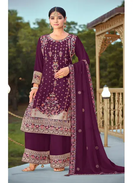Khas 4405 Chinon Chiffon Readymade Pakistani Suits Exporters In India